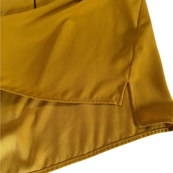 Halogen Yellow Piped V-neck Sleeveless Blouse Top Size XL - Picture 9 of 17